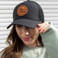 Quilted MomVibes Circle Patch - Curved Bill Trucker Snapback